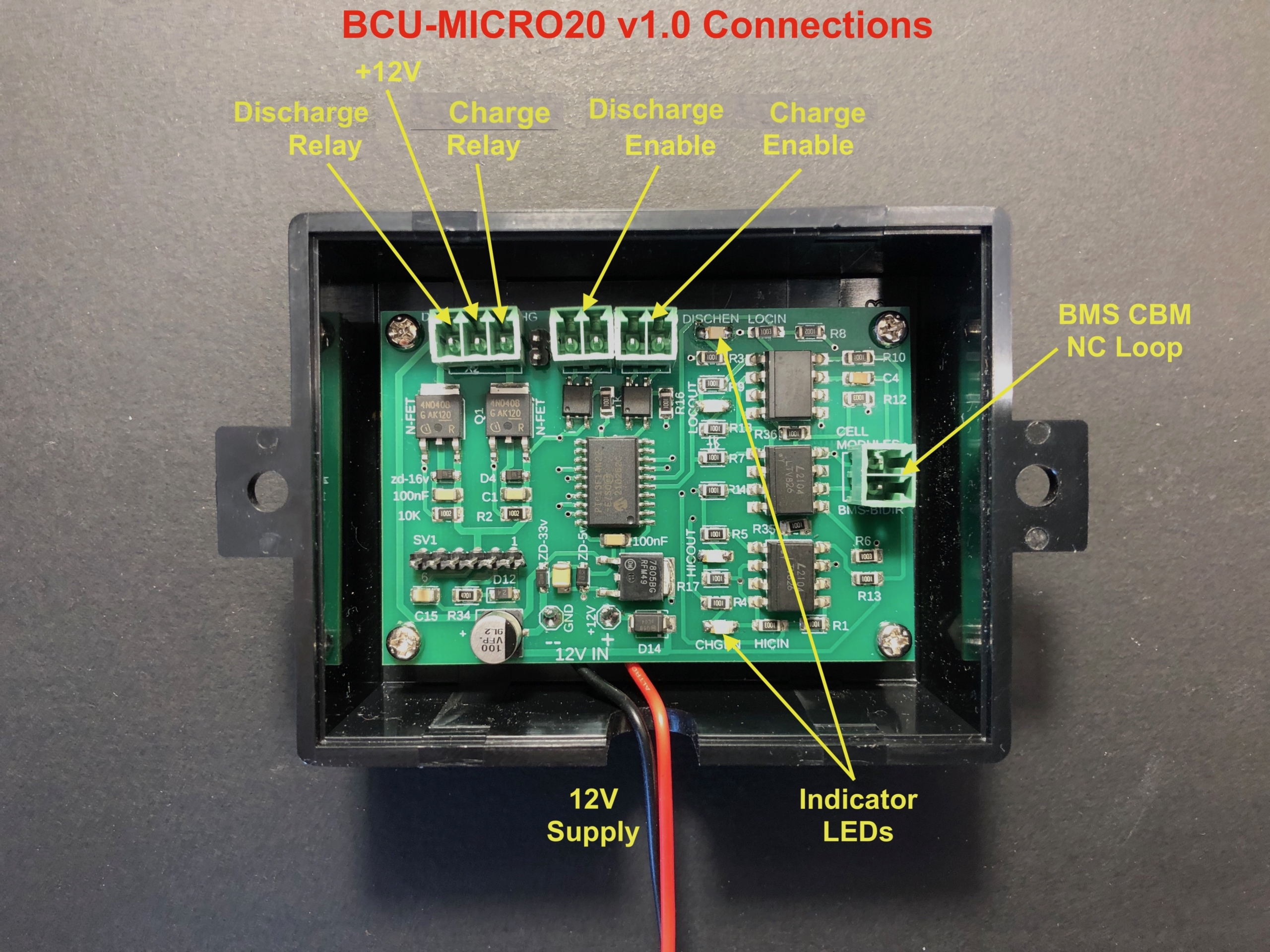 BCU-MICRO20 - Lithium BMS Simple Battery Control Unit - Image 3